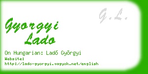 gyorgyi lado business card